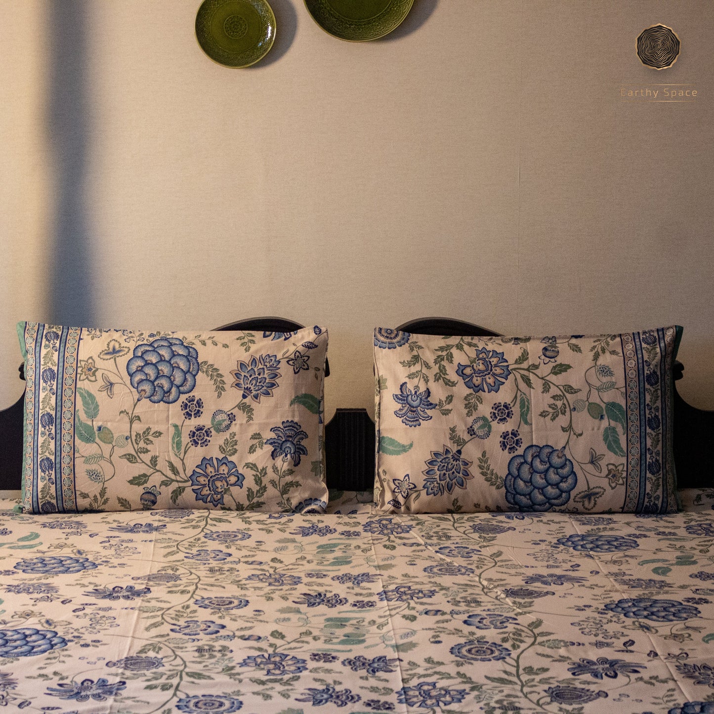 Barmer Blossom Pure Cotton Super King Bedsheet by Heritagewear