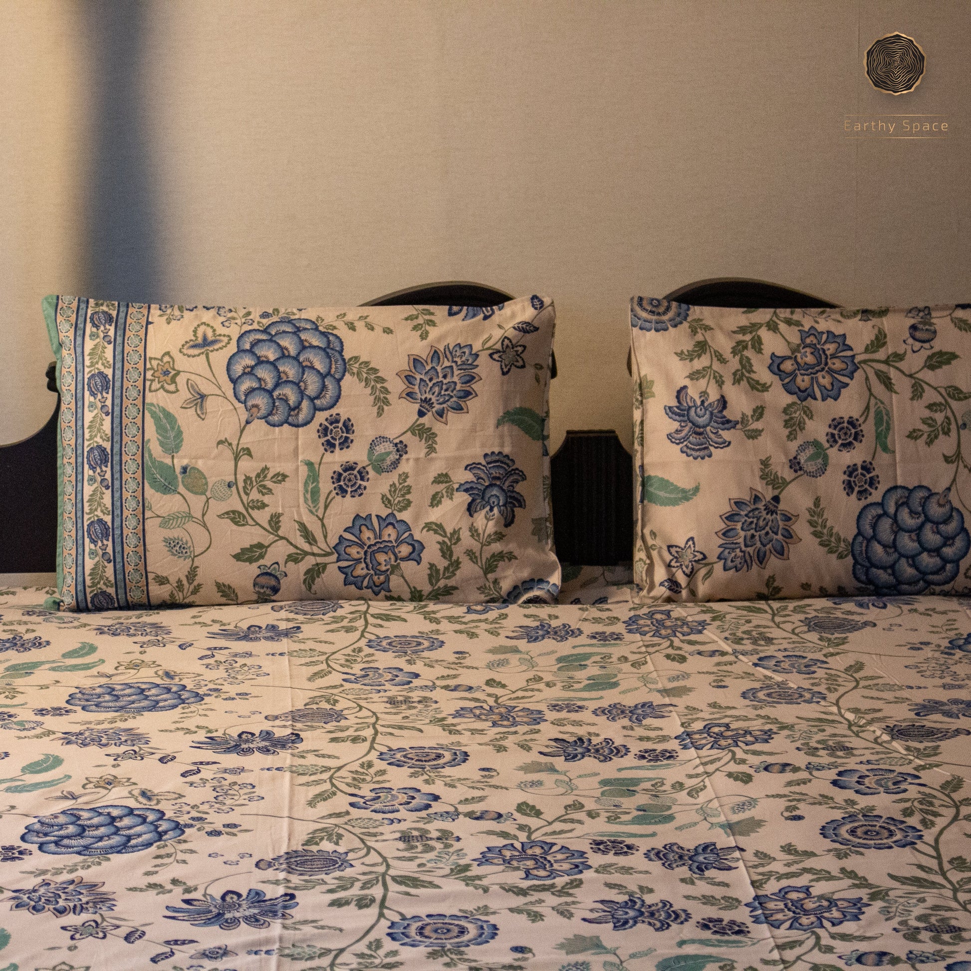Barmer Blossom pure cotton Super King bedsheet set by Heritagewear