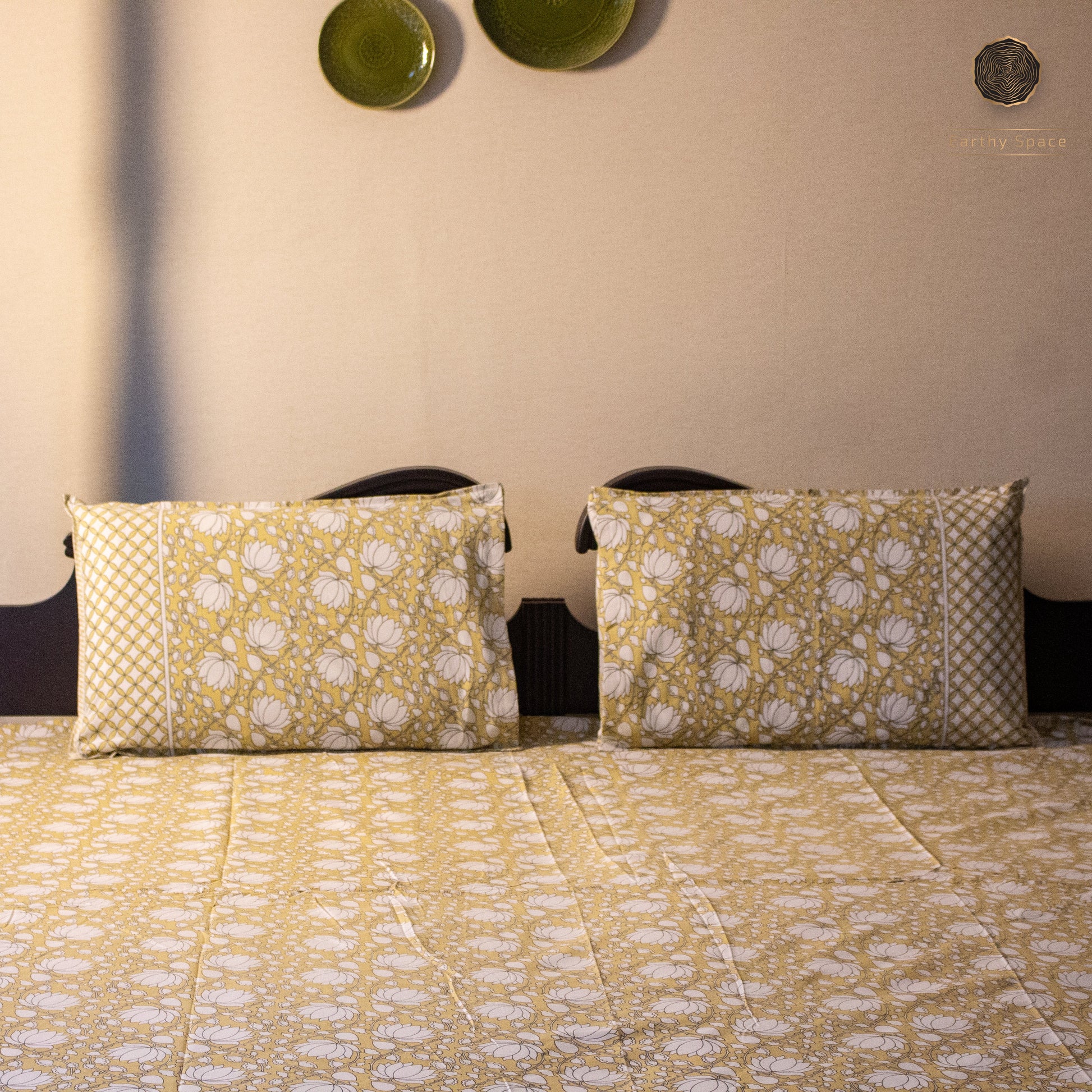 Desert Bloom Pure Cotton Super King Bedsheet by Heritagewear
