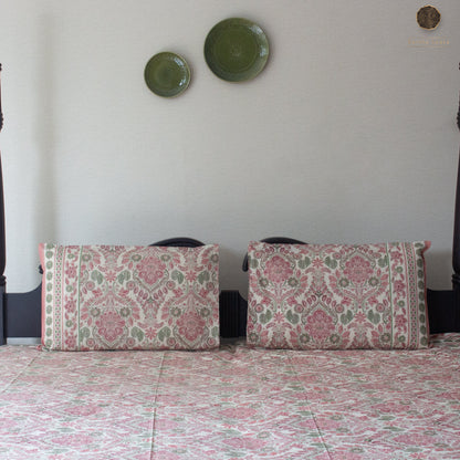 Pink Amber Pure Cotton Super King Bedsheet by Heritagewear