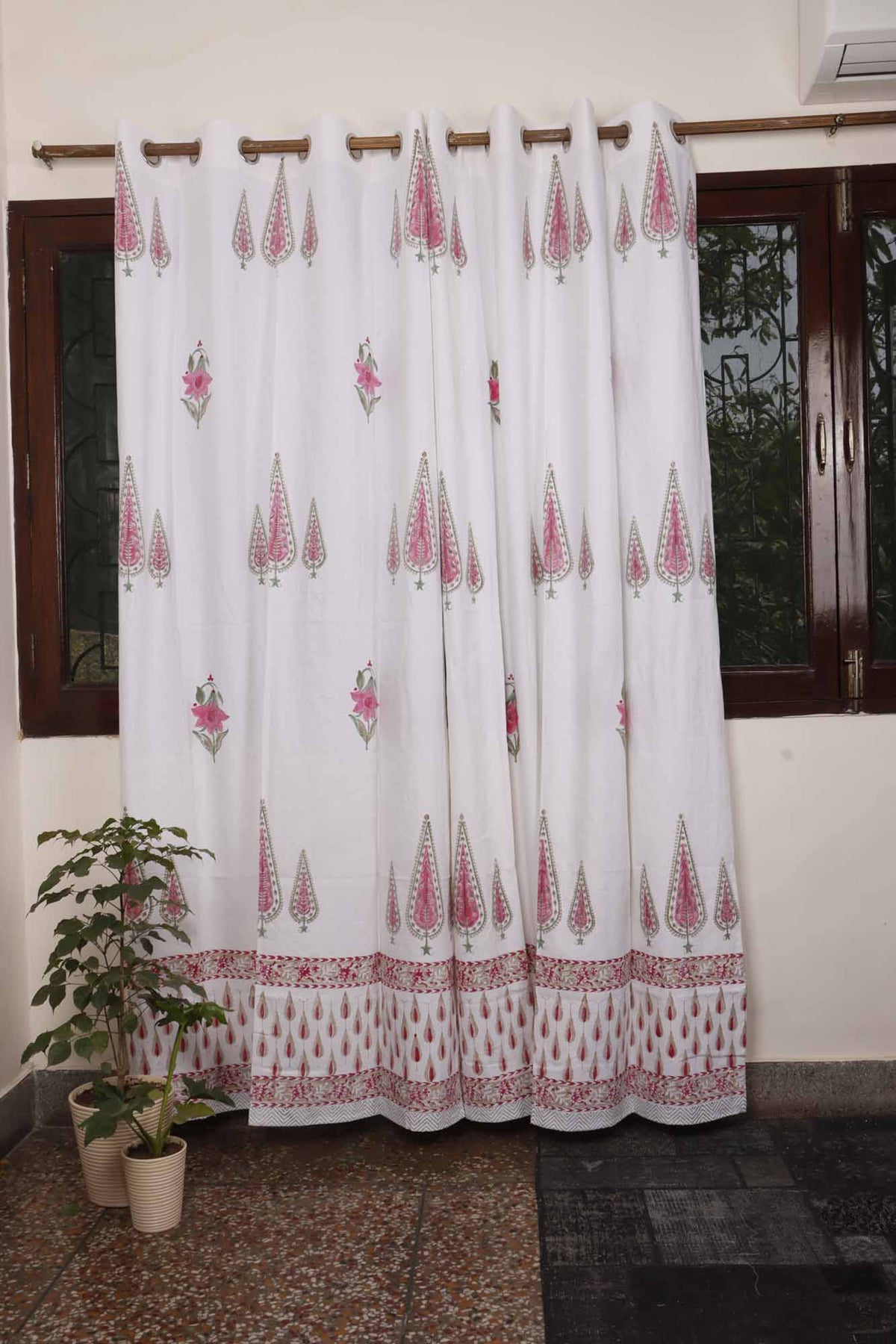 Madhu hand block printed curtains - Heritagewear