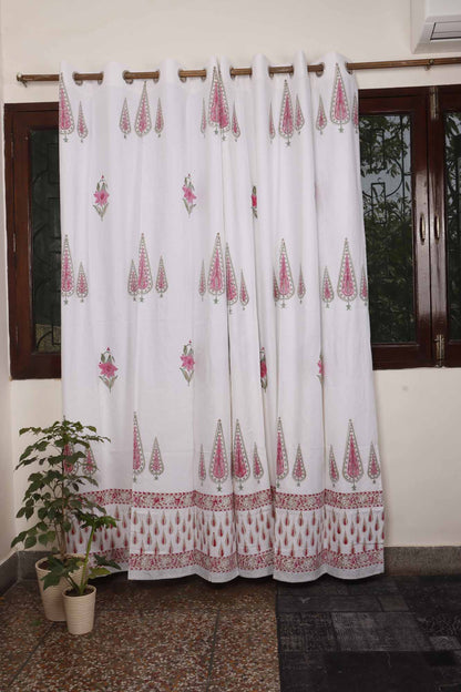 Madhu hand block printed curtains - Heritagewear