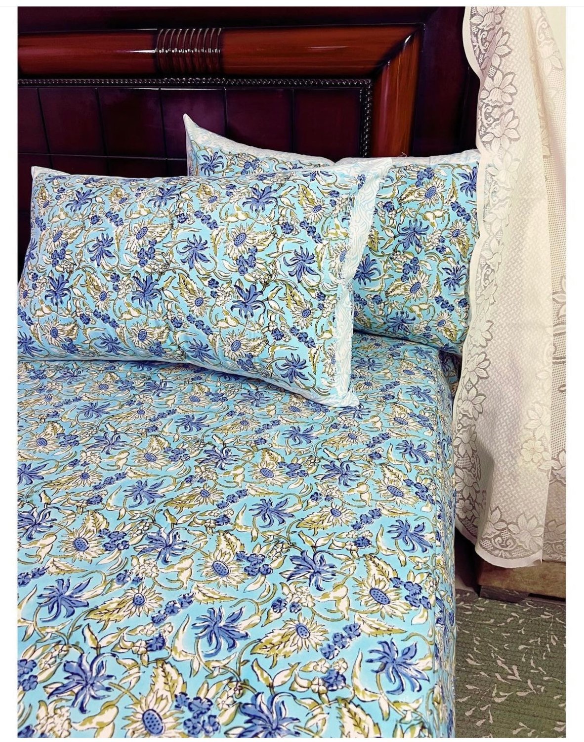 Ananta Kriti cotton bedsheet set - Heritagewear