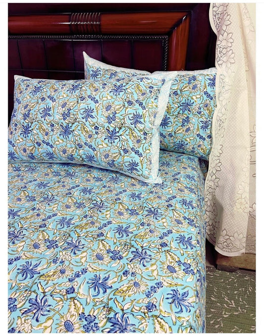 Ananta Kriti cotton bedsheet set - Heritagewear