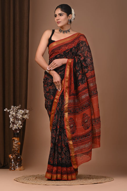 Elegant Maheshwari Silk Saree