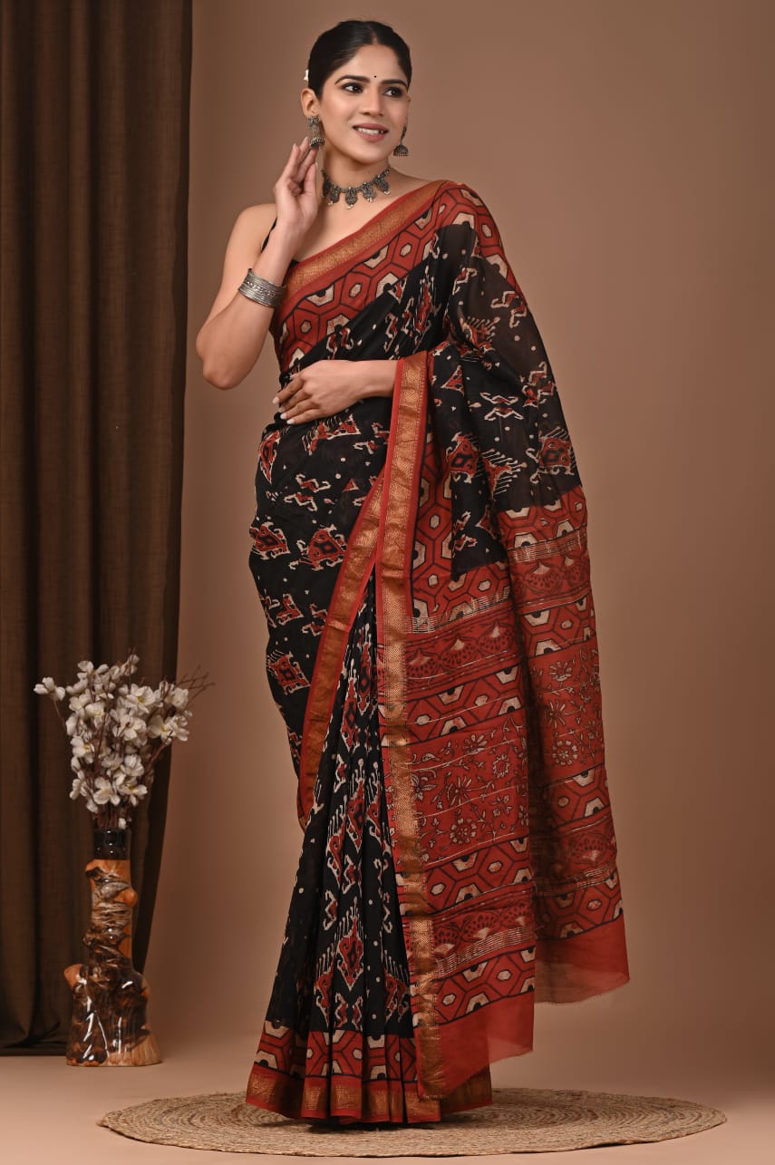 Elegant Maheshwari Silk Saree