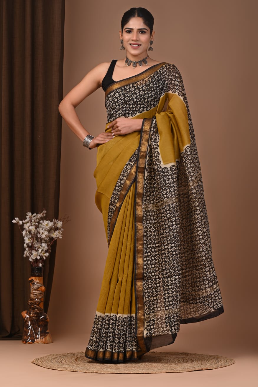 Elegant Maheshwari Silk Saree