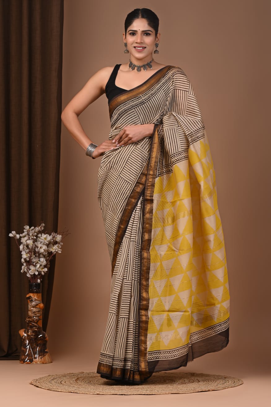Elegant Maheshwari Silk Saree