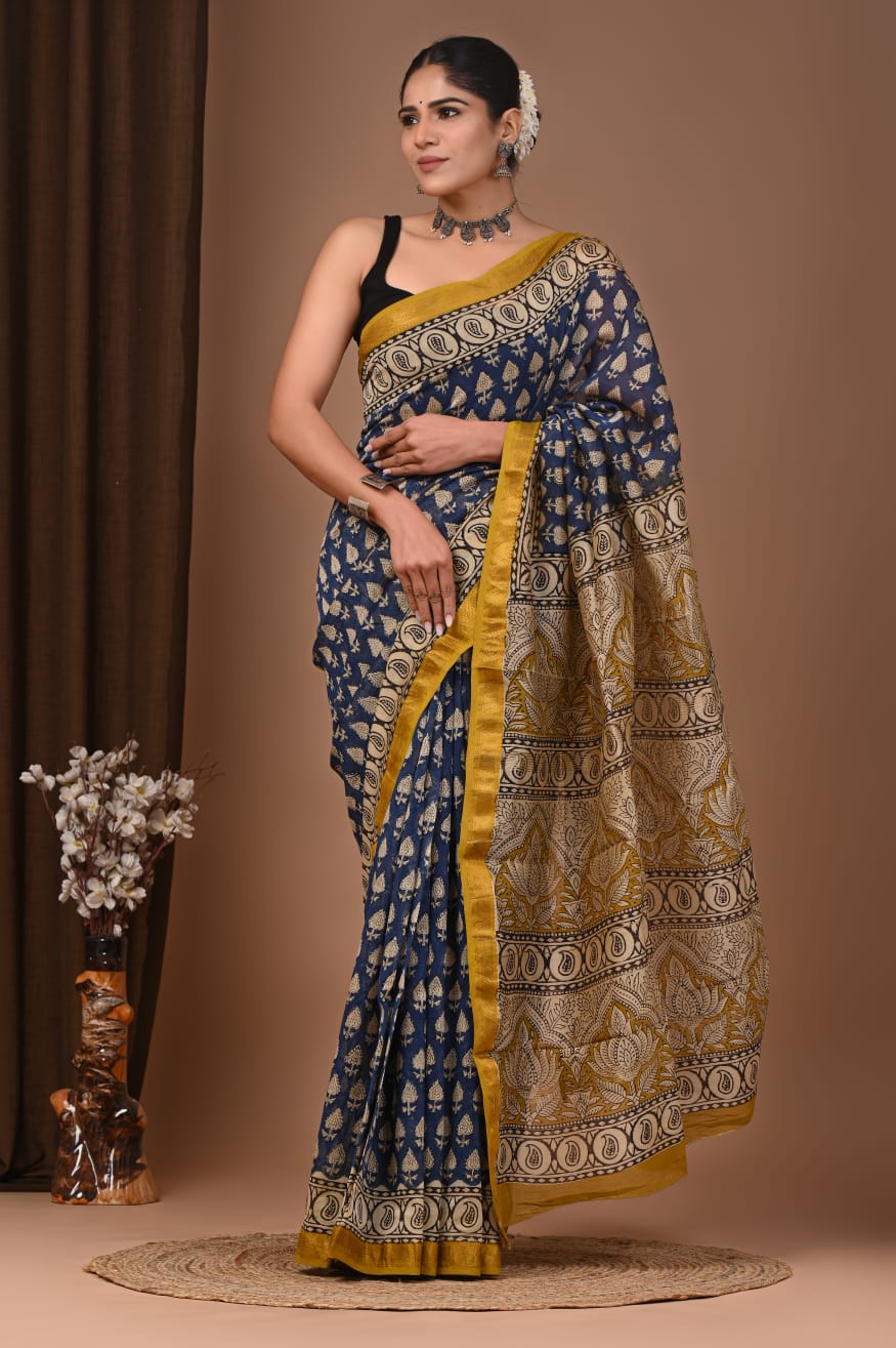 Elegant Maheshwari Silk Saree