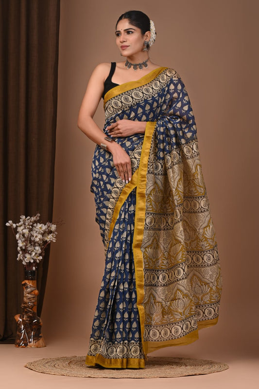 Elegant Maheshwari Silk Saree