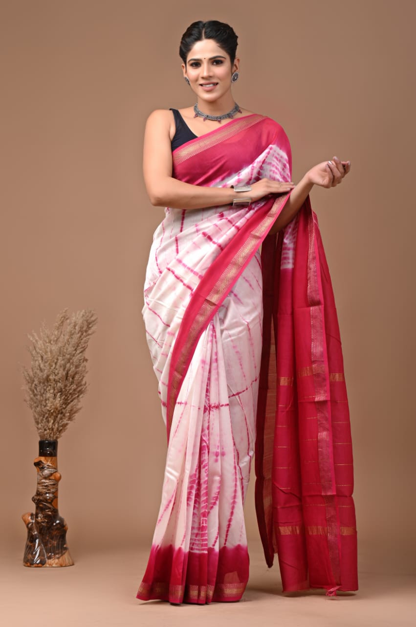 Elegant Maheshwari Silk Saree