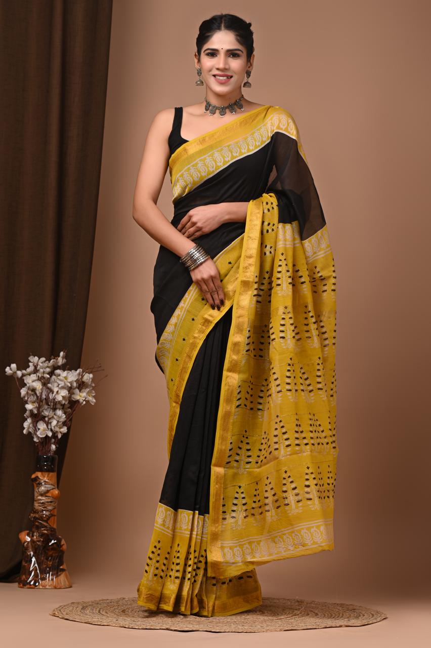 Elegant Maheshwari Silk Saree