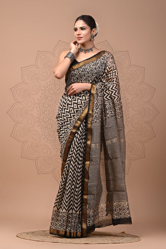 Elegant Maheshwari Silk Saree