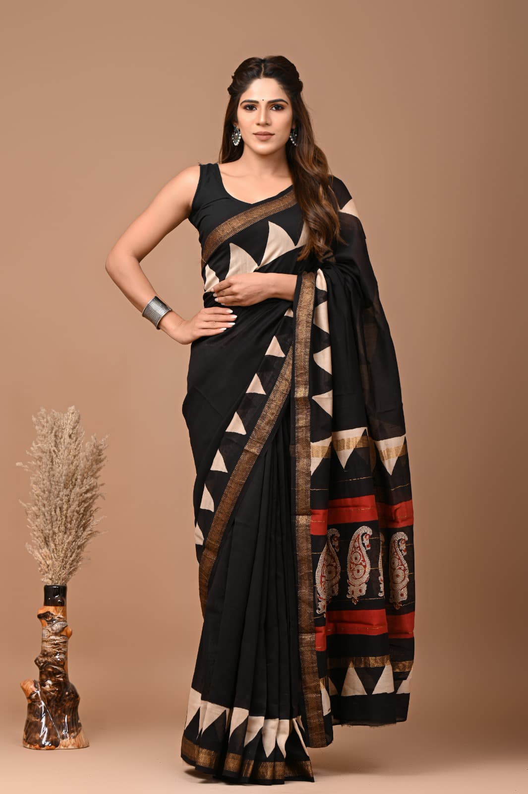 Elegant Maheshwari Silk Saree