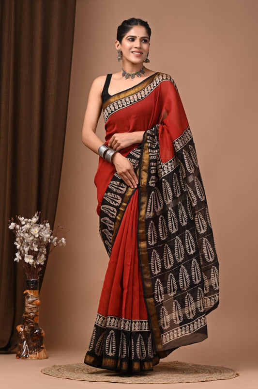 Elegant Maheshwari Silk Saree