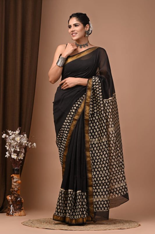 Elegant Maheshwari Silk Saree