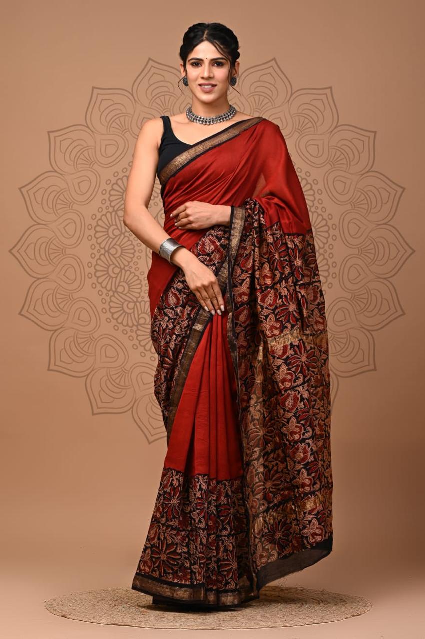 Elegant Maheshwari Silk Saree