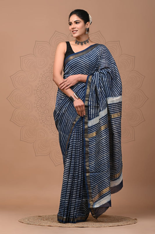 Elegant Maheshwari Silk Saree