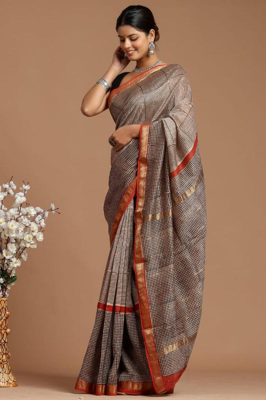 Elegant Maheshwari Silk Saree
