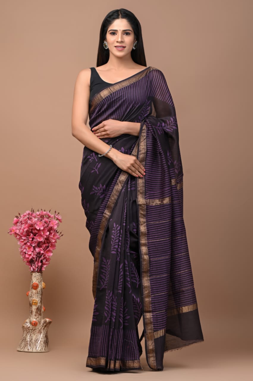 Elegant Maheshwari Silk Saree