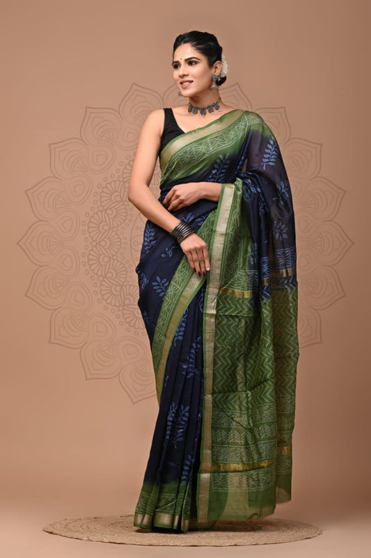 Elegant Maheshwari Silk Saree