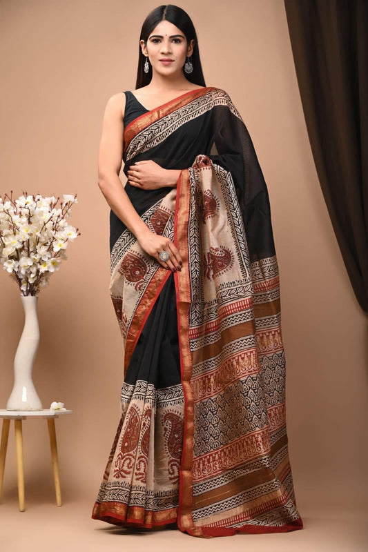 Elegant Maheshwari Silk Saree