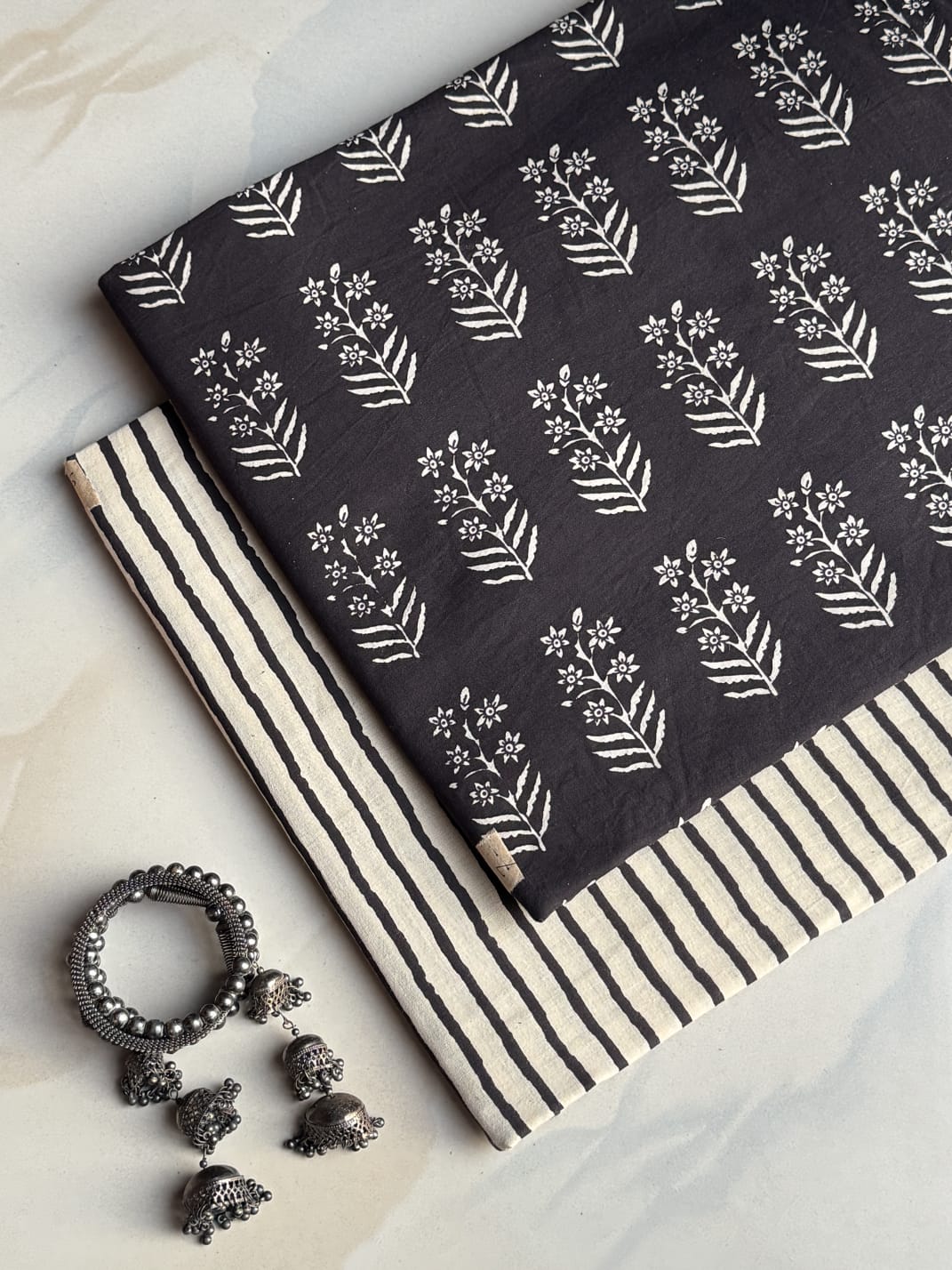 Hand Block Printed Pure Cotton Combo Set