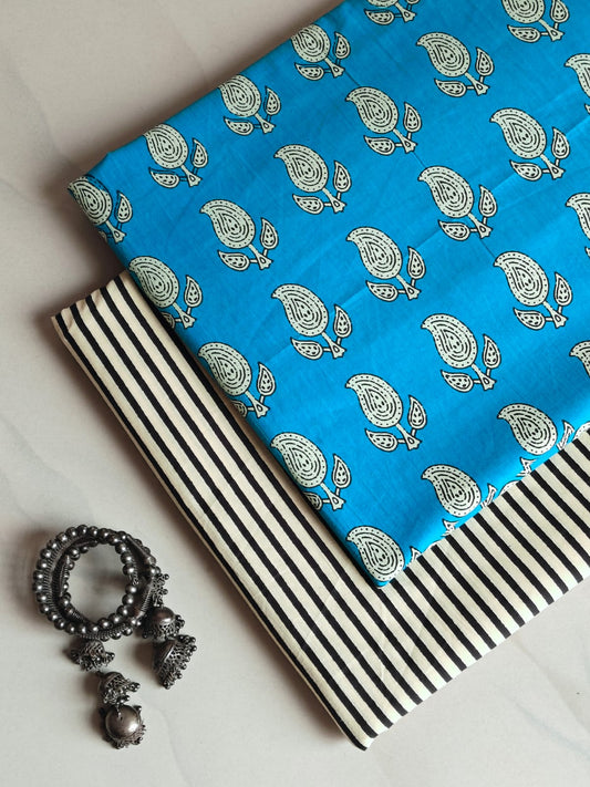 Hand Block Printed Pure Cotton Combo Set
