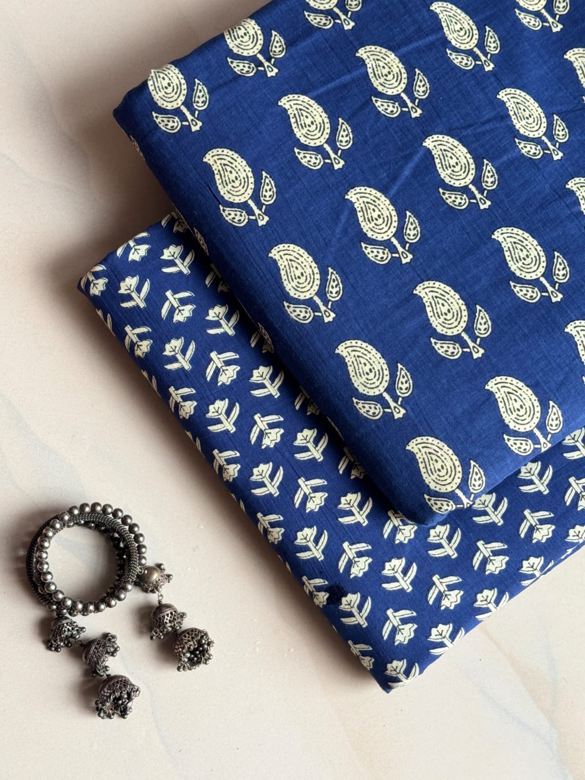 Hand Block Printed Pure Cotton Combo Set