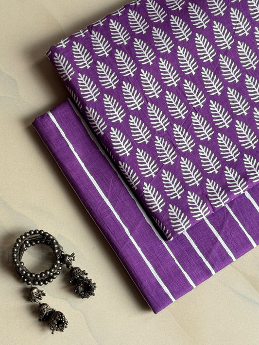 Hand Block Printed Pure Cotton Combo Set