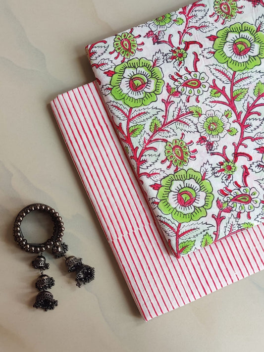 Hand Block Printed Pure Cotton Combo Set
