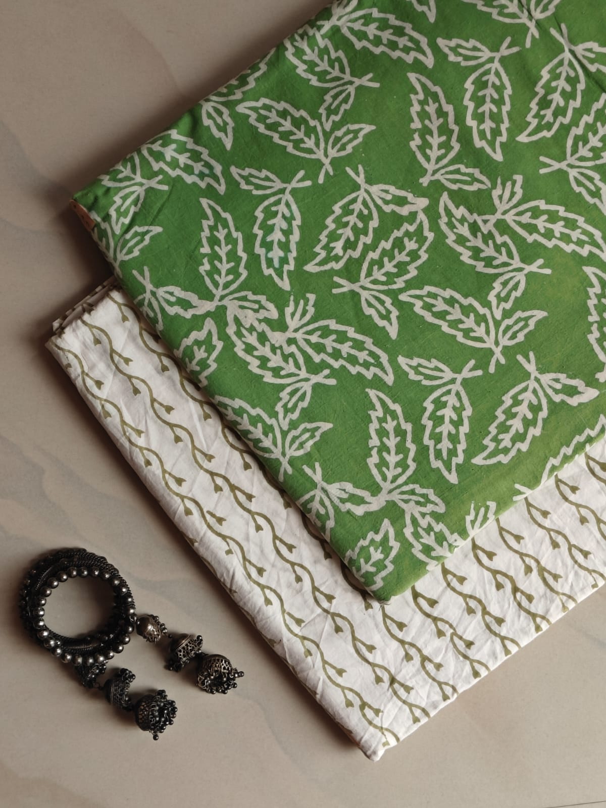 Hand Block Printed Pure Cotton Combo Set