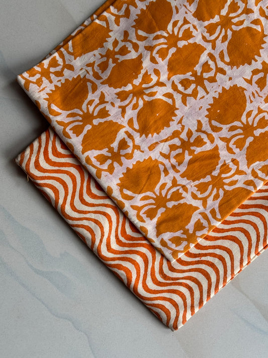 Hand Block Printed Pure Cotton Combo Set