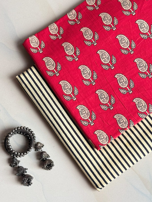 Hand Block Printed Pure Cotton Combo Set