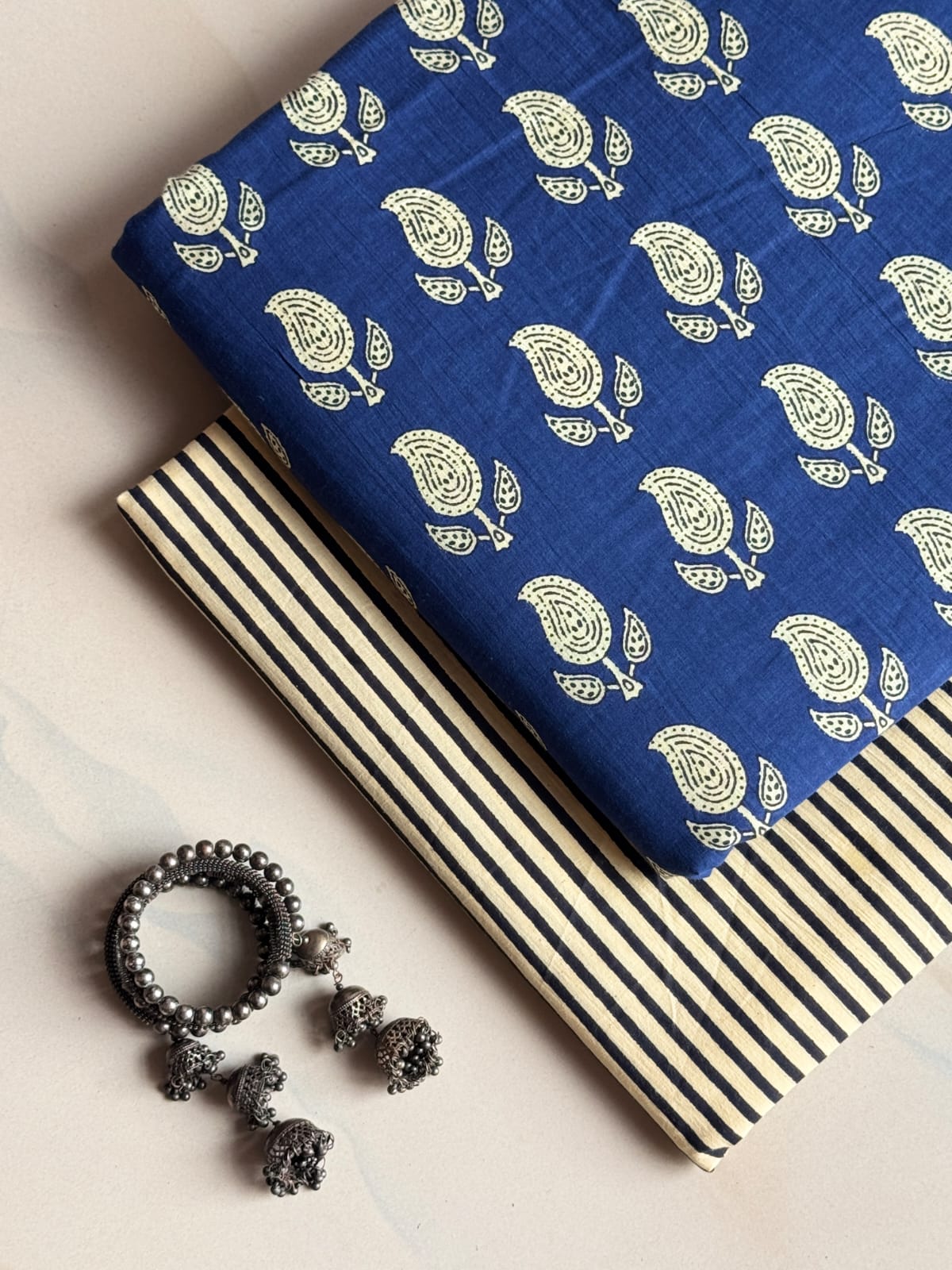 Hand Block Printed Pure Cotton Combo Set