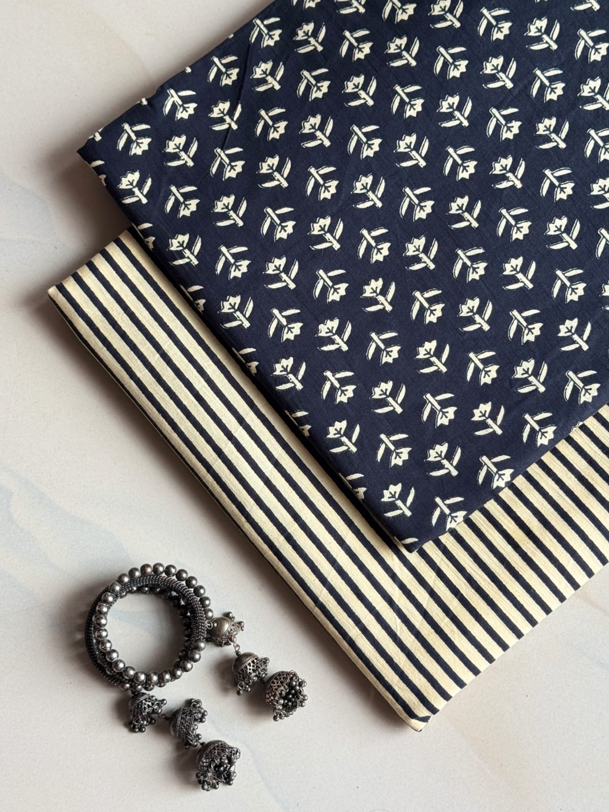 Hand Block Printed Pure Cotton Combo Set