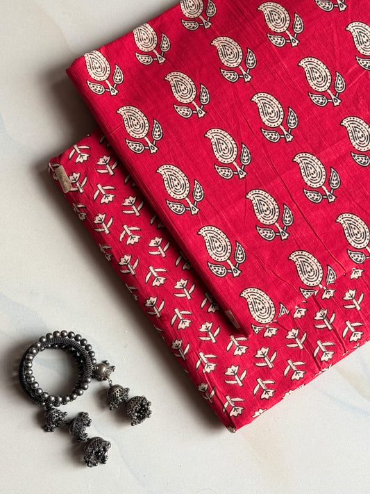 Hand Block Printed Pure Cotton Combo Set