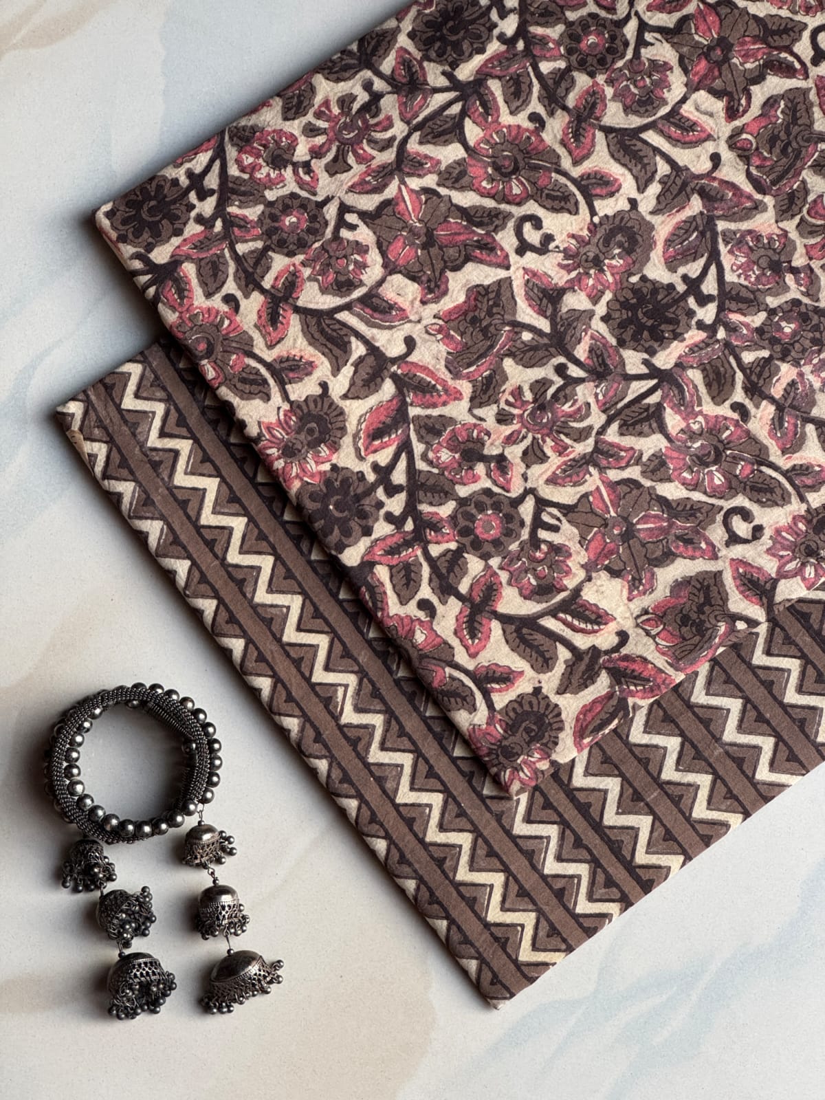 Hand Block Printed Pure Cotton Combo Set