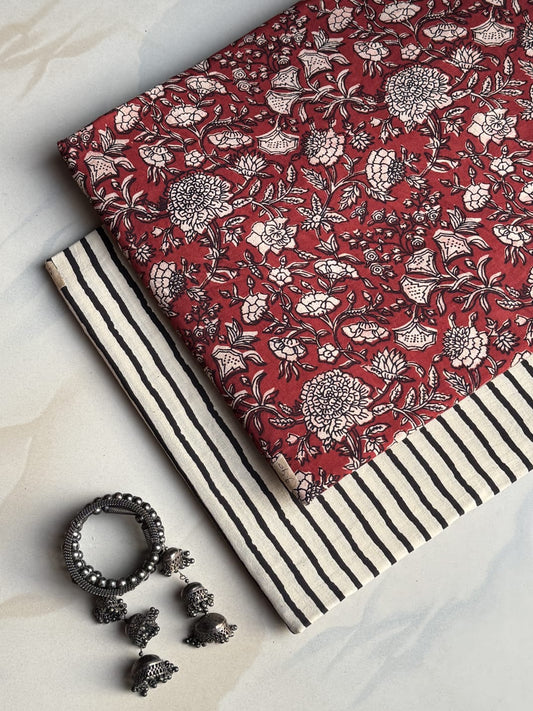 Hand Block Printed Pure Cotton Combo Set