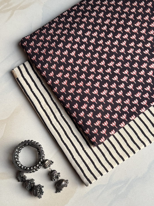 Hand Block Printed Pure Cotton Combo Set