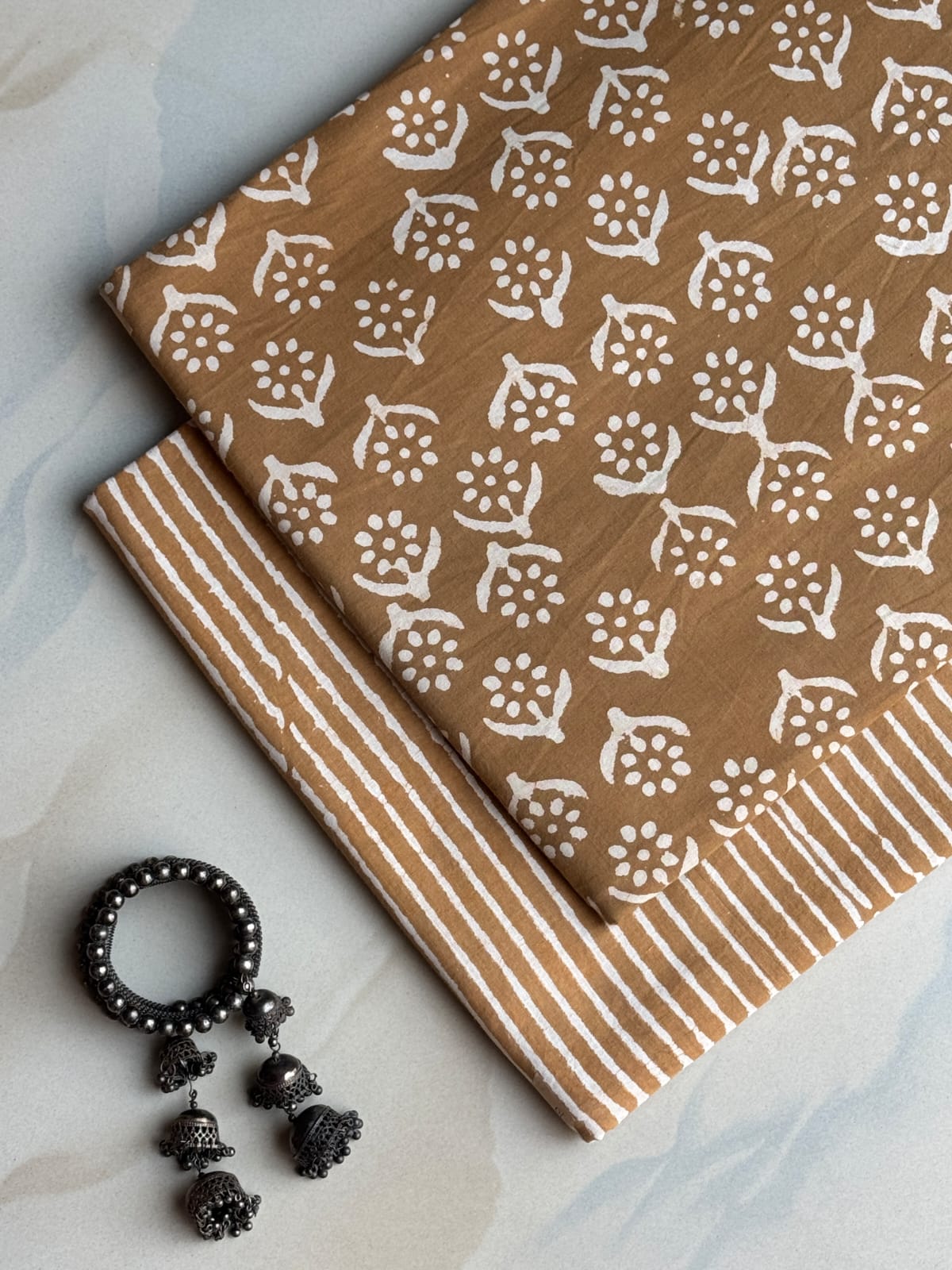 Hand Block Printed Pure Cotton Combo Set
