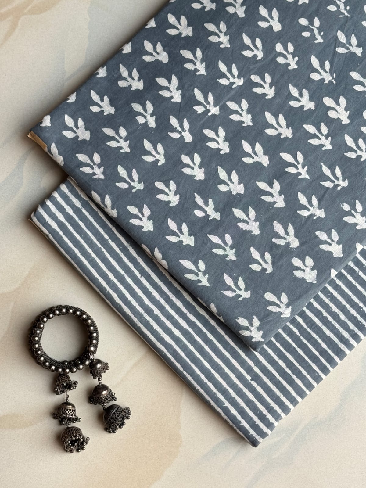 Hand Block Printed Pure Cotton Combo Set