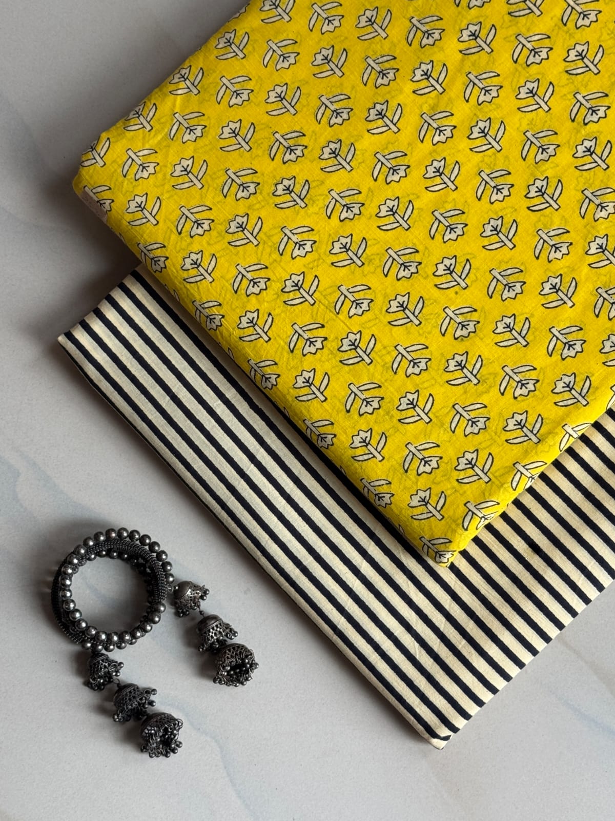 Hand Block Printed Pure Cotton Combo Set