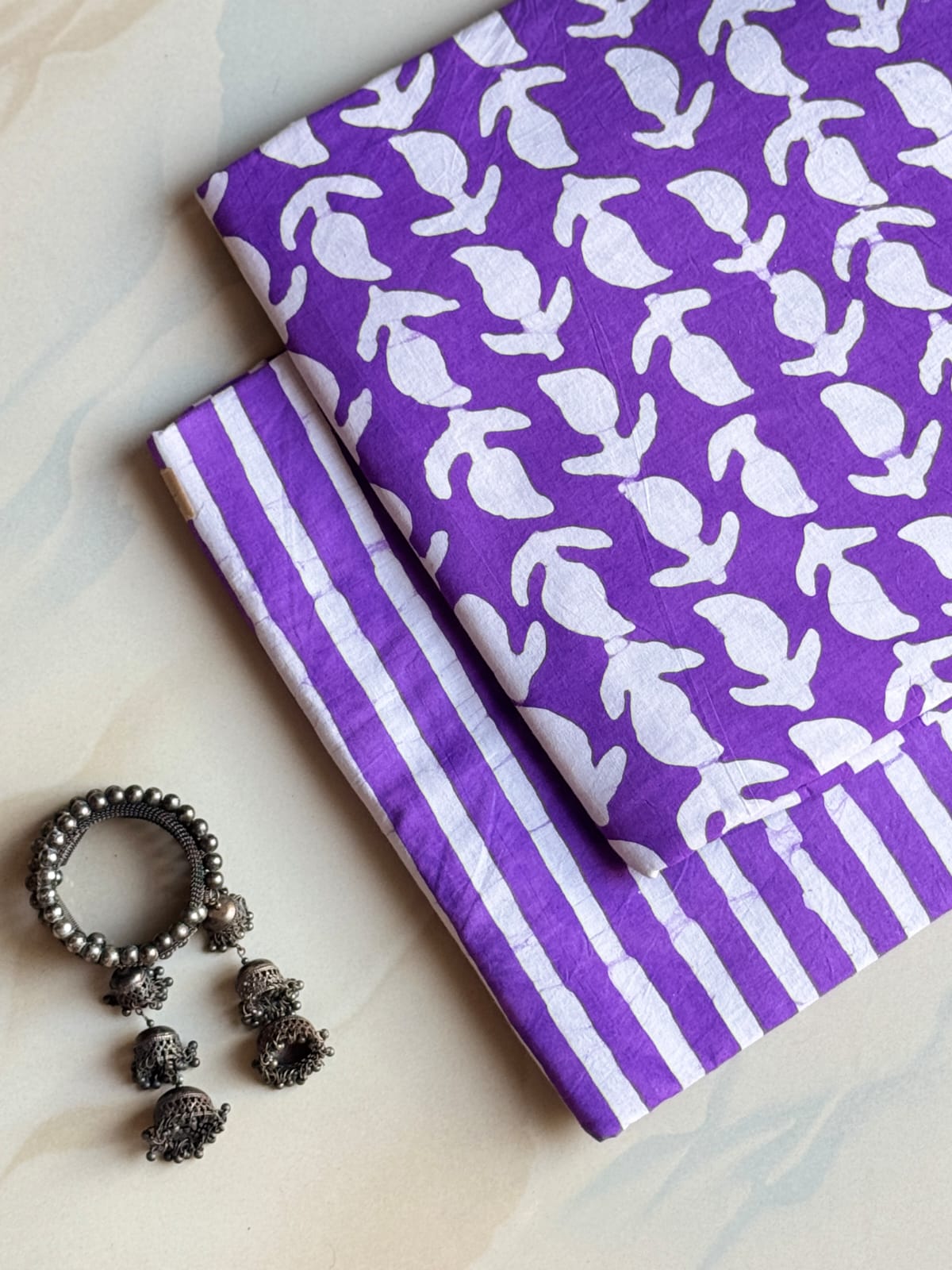 Hand Block Printed Pure Cotton Combo Set