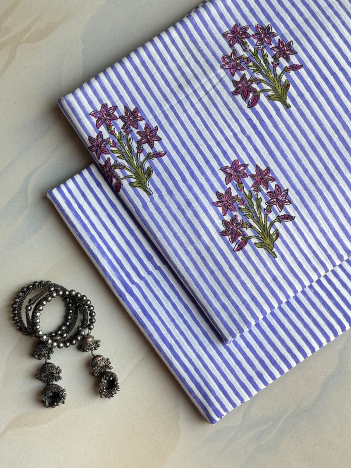 Hand Block Printed Pure Cotton Combo Set