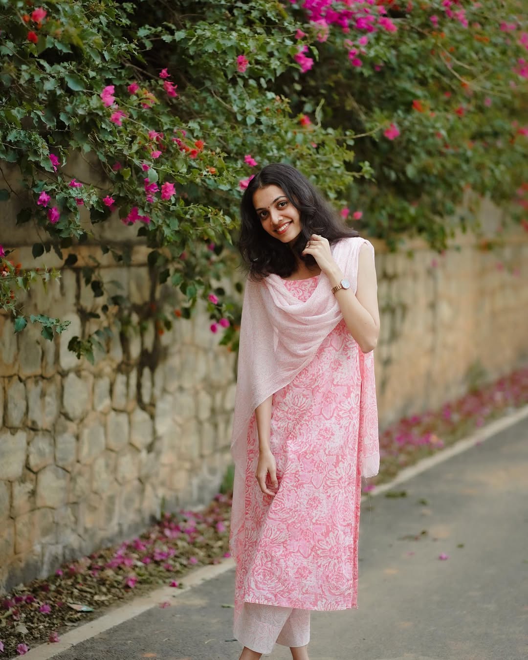 Cotton Suit with Chiffon Dupatta