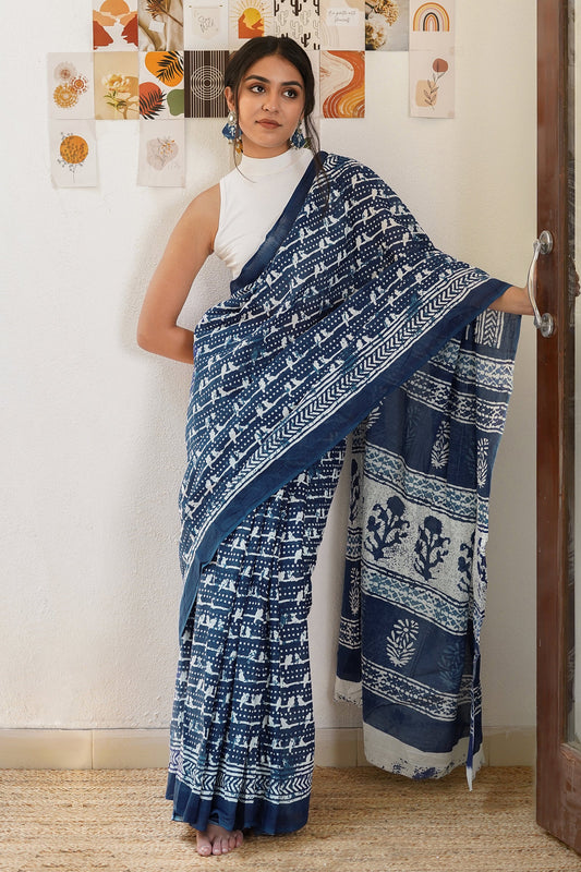 Heritage Gayatri Mulmul Cotton Saree