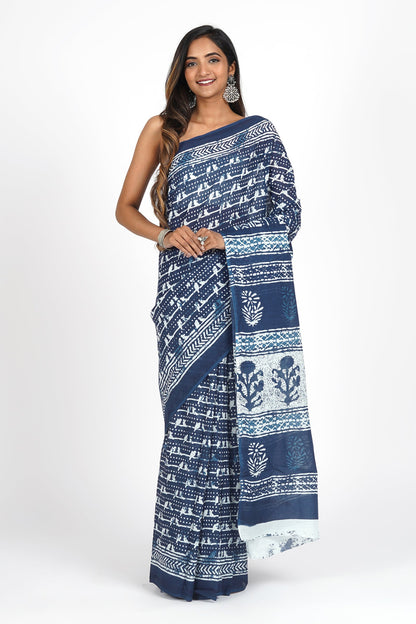 Heritage Gayatri Mulmul Cotton Saree