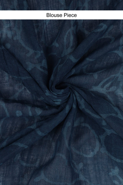 Heritage Coastal Linen Saree