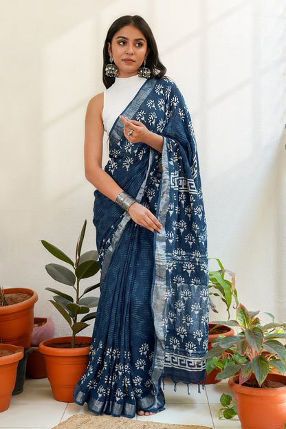 Heritage Navy Serenade Saree